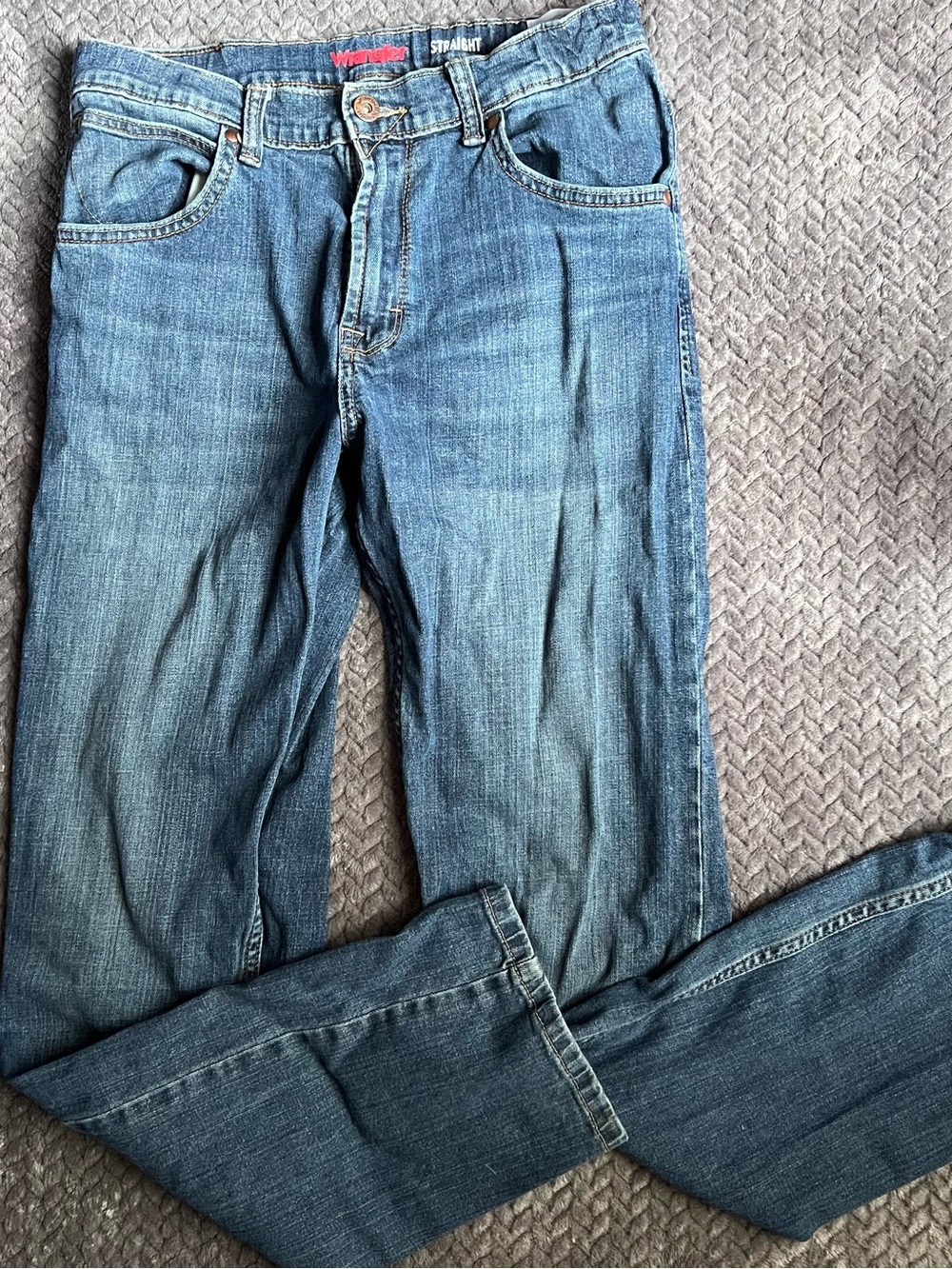 Wrangler Kids Blue Straight-Leg Jeans